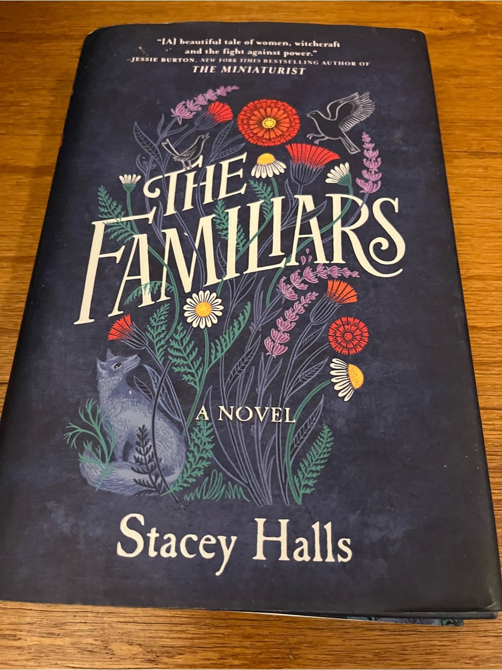 The Familiars Adult Novel Hardcover Book by Stacy Halls as Pictured